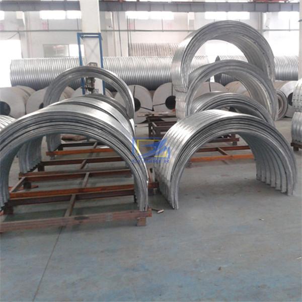Hot galvanized steel culvert pipe supplied to Peru
